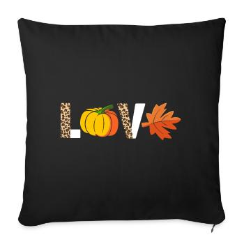 Thanksgiving Maman Maman Maman Grand-mère - Housse de coussin décorative 45 x 45 cm - noir - Devant