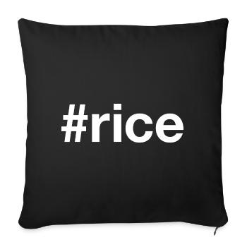 Rice Reis - Sofa pillowcase 17,3'' x 17,3'' (45 x 45 cm) - black - Front