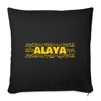 Gift for Alaya - Sofa pillowcase 17,3'' x 17,3'' (45 x 45 cm) - black - Front
