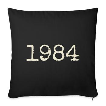 Cadeau Anniversaire 1984 - Génial depuis 1984 - Housse de coussin décorative 45 x 45 cm - noir - Devant
