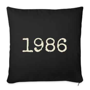 Cadeau Anniversaire 1986 - Génial depuis 1986 - Housse de coussin décorative 45 x 45 cm - noir - Devant