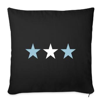 Argentine - Housse de coussin décorative 45 x 45 cm - noir - Devant