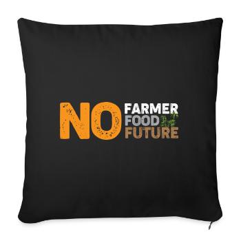 Farmer Farming Farmer Tractor Farm - Sofa pillowcase 17,3'' x 17,3'' (45 x 45 cm) - black - Front