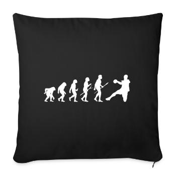 handball evolution - Sofakissenbezug 45 x 45 cm - Schwarz - Vorne