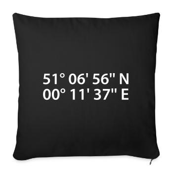 Coordonnées de Crawley - Housse de coussin décorative 45 x 45 cm - noir - Devant