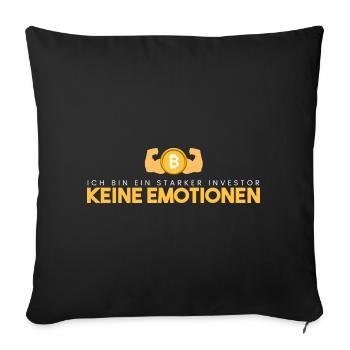 Ich bin ein starker Investor - Sofakissenbezug 45 x 45 cm - Schwarz - Vorne