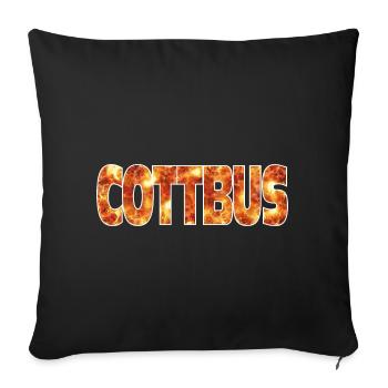 Cottbus - Housse de coussin décorative 45 x 45 cm - noir - Devant