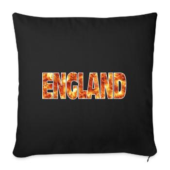 England - Sofa pillowcase 17,3'' x 17,3'' (45 x 45 cm) - black - Front