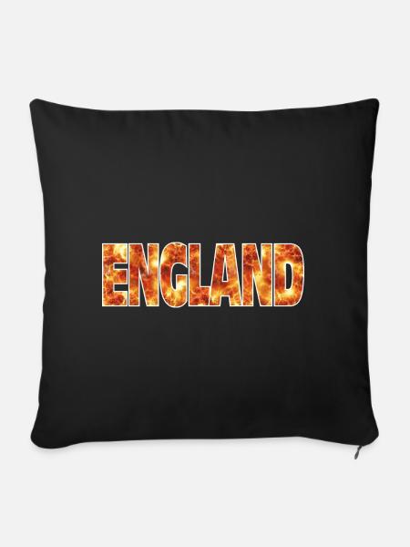 England - Sofakissenbezug 45 x 45 cm - Schwarz