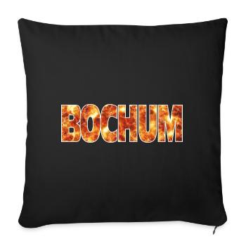 Bochum - Housse de coussin décorative 45 x 45 cm - noir - Devant