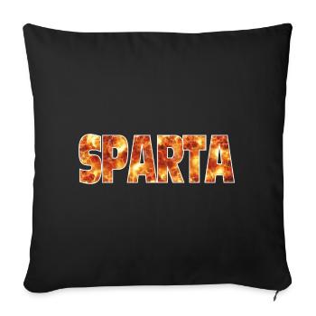 Sparta - Sofakissenbezug 45 x 45 cm - Schwarz - Vorne