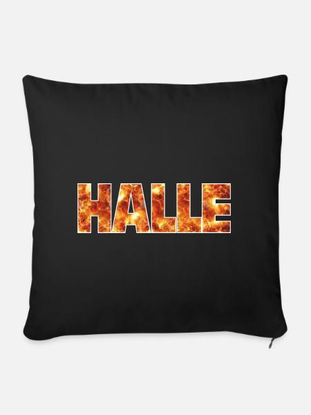 Halle - Sofakissenbezug 45 x 45 cm - Schwarz