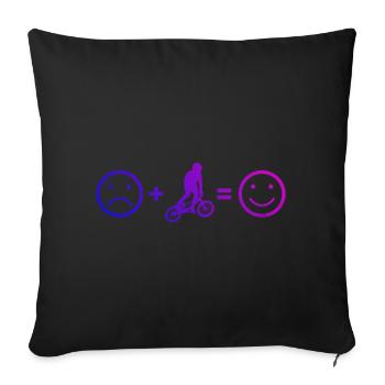 Vélo Femmes BMX BMX BMX Vélo BMX Garçons - Housse de coussin décorative 45 x 45 cm - noir - Devant