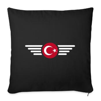 Turquie Ankara Türkiye Istanbul T Shirt Design - Housse de coussin décorative 45 x 45 cm - noir - Devant