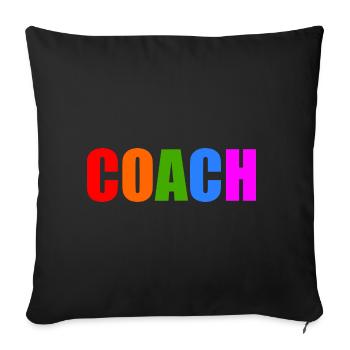 Coach - Sofa pillowcase 17,3'' x 17,3'' (45 x 45 cm) - black - Front