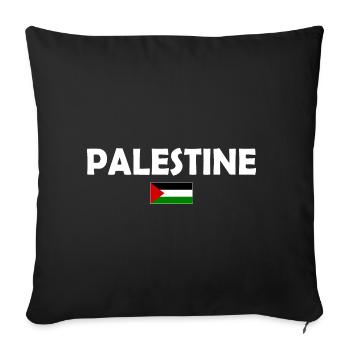 Free Palestine - Housse de coussin décorative 45 x 45 cm - noir - Devant