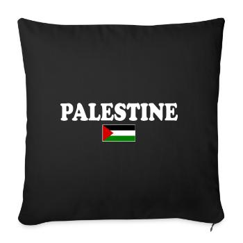 palestina - Sofa pillowcase 17,3'' x 17,3'' (45 x 45 cm) - black - Front