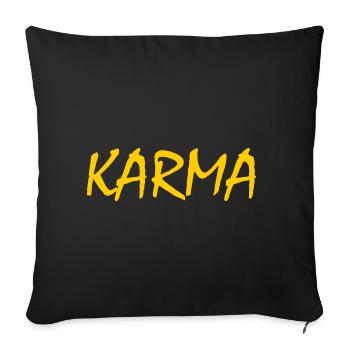 Karma - Sofa pillowcase 17,3'' x 17,3'' (45 x 45 cm) - black - Front