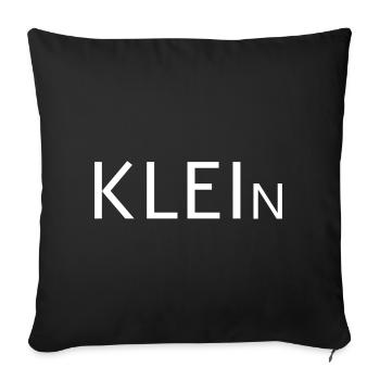 Klein - Sofakissenbezug 45 x 45 cm - Schwarz - Vorne