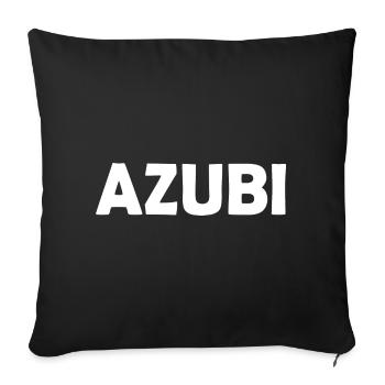 Azubi - Sofakissenbezug 45 x 45 cm - Schwarz - Vorne