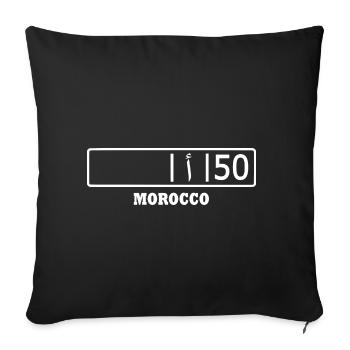 Nador nadorcity ا 50 - Housse de coussin décorative 45 x 45 cm - noir - Devant