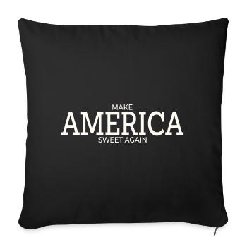 RENDRE L’AMÉRIQUE DOUCE À NOUVEAU - Housse de coussin décorative 45 x 45 cm - noir - Devant