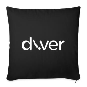 Diver - Taucher - Sofakissenbezug 45 x 45 cm - Schwarz - Vorne