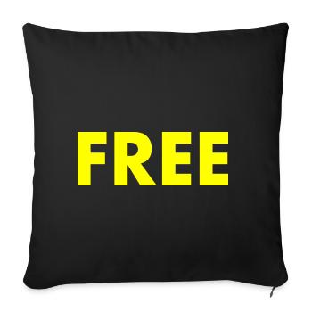 Free - Sofakissenbezug 45 x 45 cm - Schwarz - Vorne