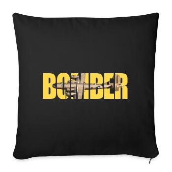 B-29 Superfortress - Sofa pillowcase 17,3'' x 17,3'' (45 x 45 cm) - black - Front