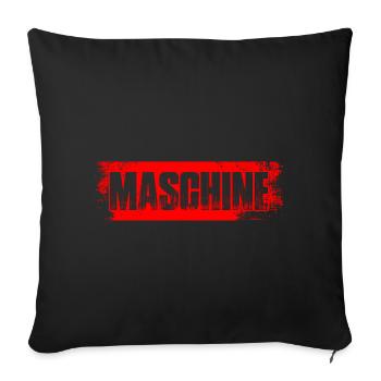 Maschine Bodybuilding Bodybuilder Gym Kraftsport - Sofakissenbezug 45 x 45 cm - Schwarz - Vorne