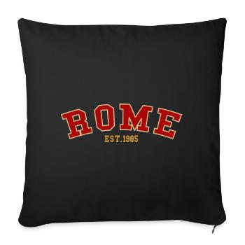 Rome_Est_1985 - Housse de coussin décorative 45 x 45 cm - noir - Devant