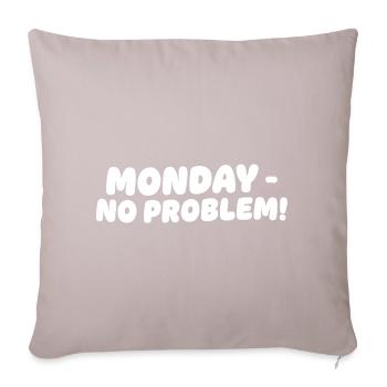 Lundi sans problèmes Design - Housse de coussin décorative 45 x 45 cm - taupe clair - Devant
