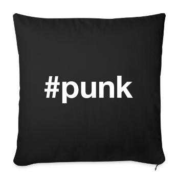 Punk Hashtag - Housse de coussin décorative 45 x 45 cm - noir - Devant
