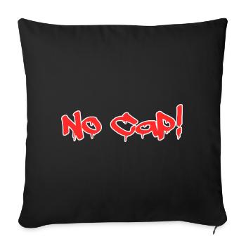 No Cap - Sofakissenbezug 45 x 45 cm - Schwarz - Vorne