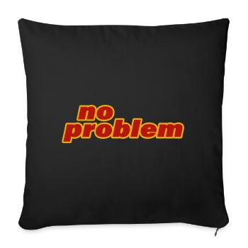 no problem - Sofa pillowcase 17,3'' x 17,3'' (45 x 45 cm) - black - Front
