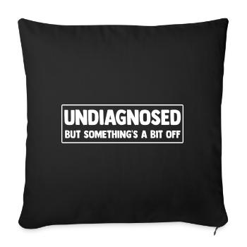 Undiagnosed: Somewhat suspicious - Sofa pillowcase 17,3'' x 17,3'' (45 x 45 cm) - black - Front