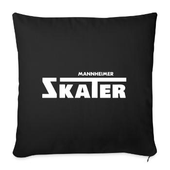 Mannheimer Skater, / Mannheim, skating - Sofakissenbezug 45 x 45 cm - Schwarz - Vorne