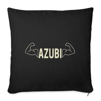Trainee design for trainees and apprentices - Sofa pillowcase 17,3'' x 17,3'' (45 x 45 cm) - black - Front