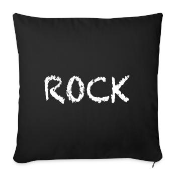 rock - Housse de coussin décorative 45 x 45 cm - noir - Devant