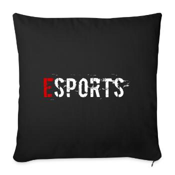 eSports Gaming - Housse de coussin décorative 45 x 45 cm - noir - Devant