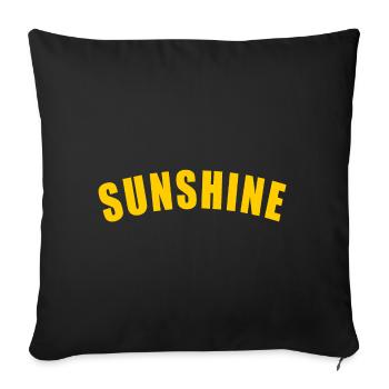 SUNSHINE GIFT SUNSHINE SUMMER SUN SUN - Sofa pillowcase 17,3'' x 17,3'' (45 x 45 cm) - black - Front