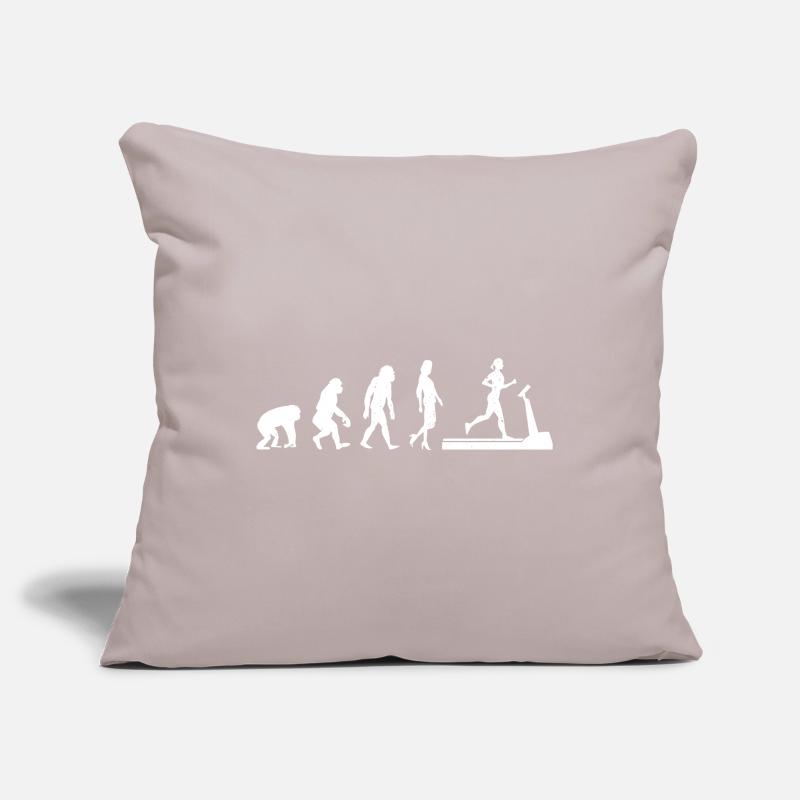 Treadmill Evolution Running Runner Marathon Sofa pillowcase 17,3'' x 17,3'' (45 x 45 cm)