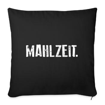 MAHLZEIT - Sofakissenbezug 45 x 45 cm - Schwarz - Vorne