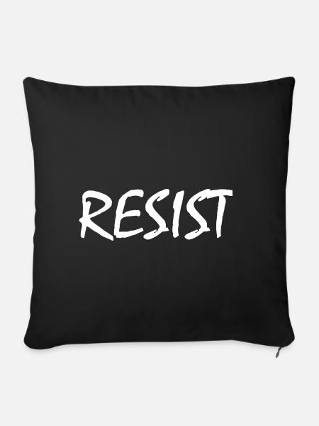 Resist - Sofakissenbezug 45 x 45 cm - Schwarz