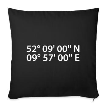 Coordonnées de Hildesheim - Housse de coussin décorative 45 x 45 cm - noir - Devant