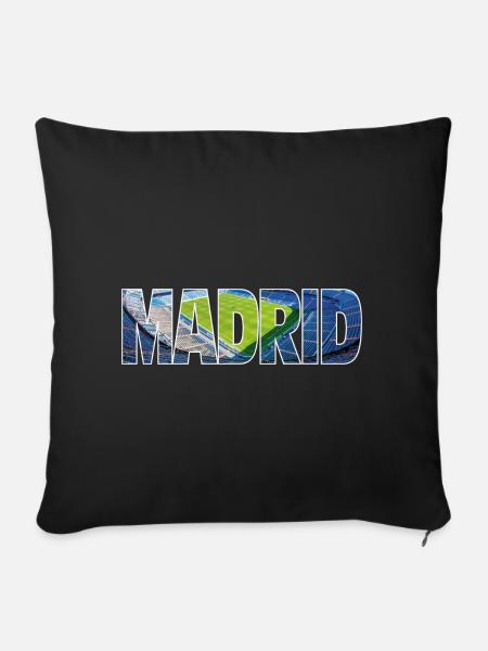 Madrid - Sofakissenbezug 45 x 45 cm - Schwarz