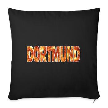 Dortmund - Sofakissenbezug 45 x 45 cm - Schwarz - Vorne