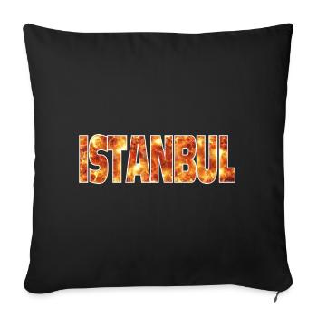 Istanbul - Sofa pillowcase 17,3'' x 17,3'' (45 x 45 cm) - black - Front