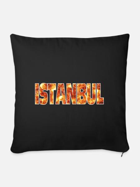 Istanbul - Sofakissenbezug 45 x 45 cm - Schwarz