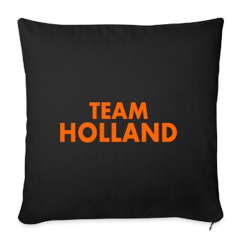 Team holland - Sofa pillowcase 17,3'' x 17,3'' (45 x 45 cm) - black - Front